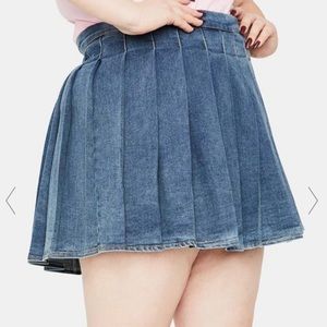 Dolls kill denim skirt 2x